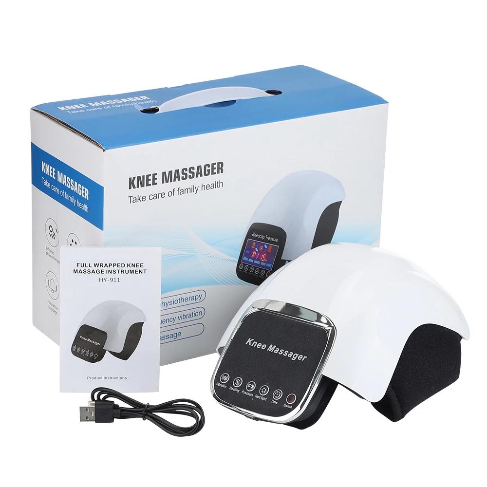 Electric Heating Knee Massager Vibrating Hot Compress Airbag Massage Red Light Joint Massage Rehabilitation Muscle Relief
