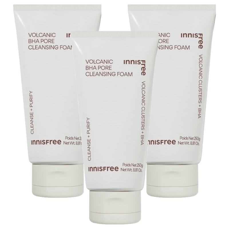 Innisfree Volcanic Clay BHA Pore Cleansing Foam Large Size, 250g, 3 pcs