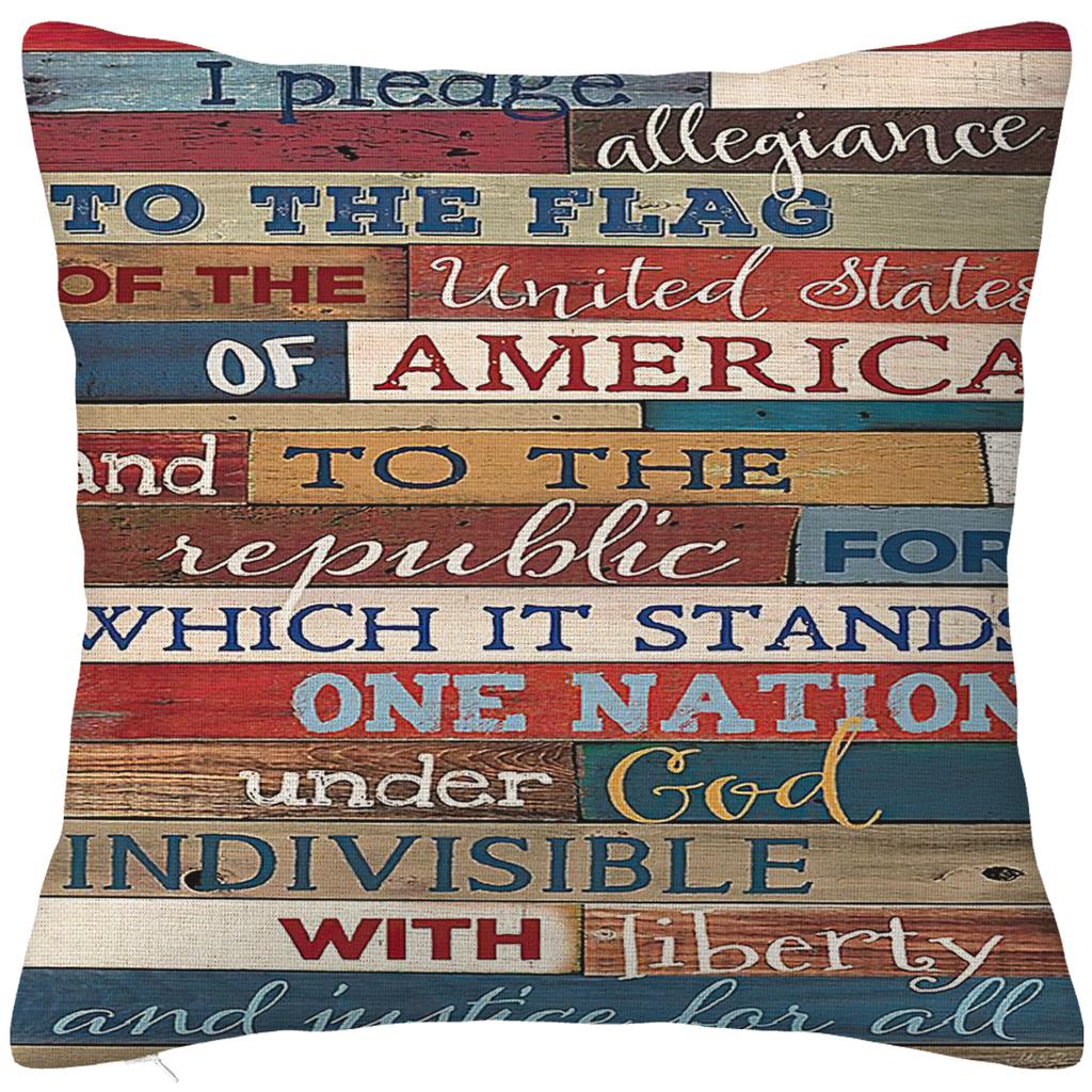 Retro nostalgic style text printed linen pillowcase, living room sofa cushion cover, home decoration throw pillows 40x40