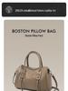 2025 Handtasche aus echtem Leder im Boston-Kissen-Stil: Frühlings- & Herbstmode Einseitige Pendlertasche SC1675