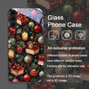Bookshelf Christmas Decorations Print Tempered Glass Phone Case for Samsung Galaxy S25 Ultra S24 S23 Plus S22 S21 S20FE 5G Cover