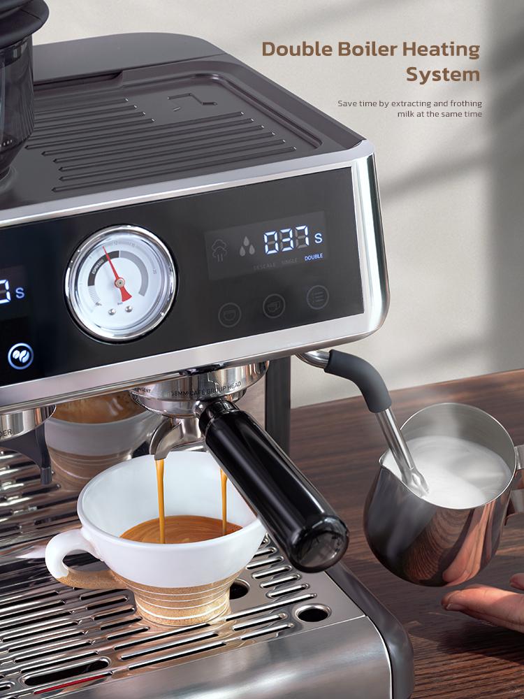 HiBREW H7A Espresso Machine Dual Boiler Grinder
