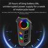 2-in-1 microphone Motorcycle Helmet Bluetooth Headset - Bluetooth 6.0, IP65 Water Resistance, Voice Control Supported, 20-Hour Battery Life