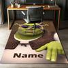 Benutzerdefinierter Name Shrek Bedruckter Teppich, Teppich für Bürostuhl Wohnzimmer Schlafzimmer Küche Raumdekoration Geschenke.