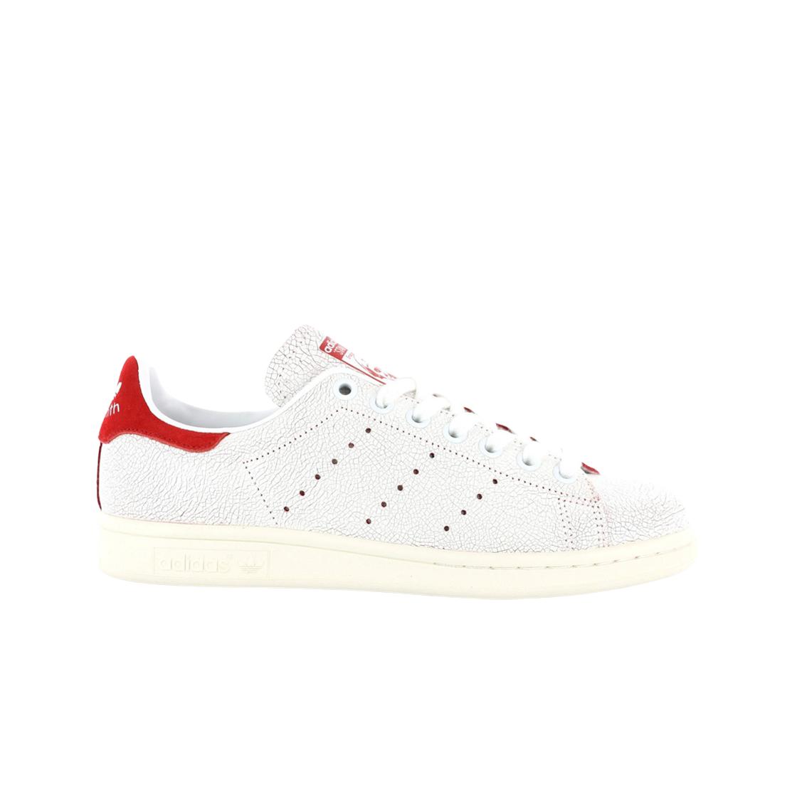 

(w) Adidas Stan Smith White Collegiate Red 245