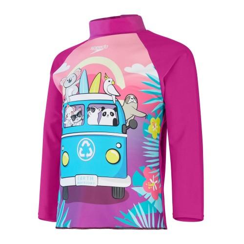 Speedo Girls Long-Sleeved Rash Top