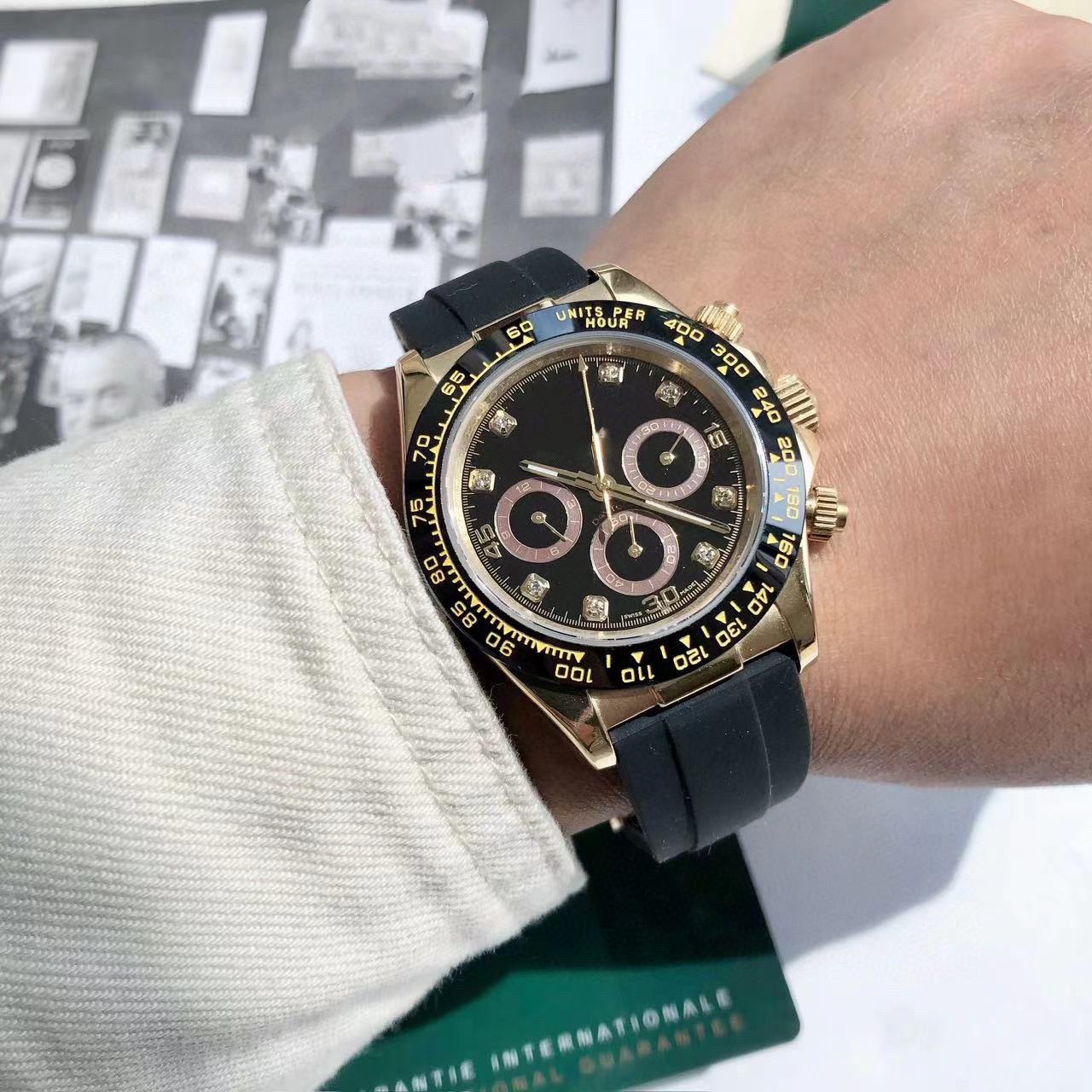 

Чоловічий автоматичний багатофункціональний годинник Laojia Ice Blue Panda Daytona