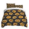 Halloween Three-piece Bedding Set Quilt Cover Pillowcase Brushed Fabric Thickened