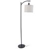 Modern Floor Lamp LED Standing Lamp Fabric Corner Stand Light for Living Room 3000K Warm White