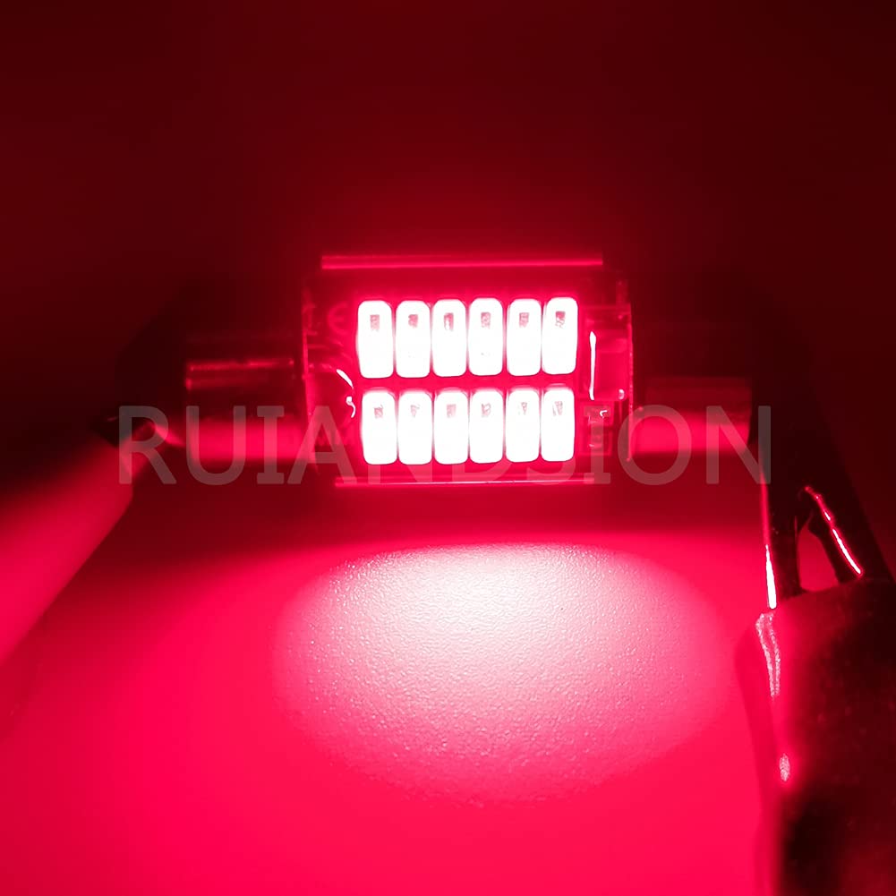 Ruiandsion 2pcs T10 X 31mm LED Room Lamp with Built-in