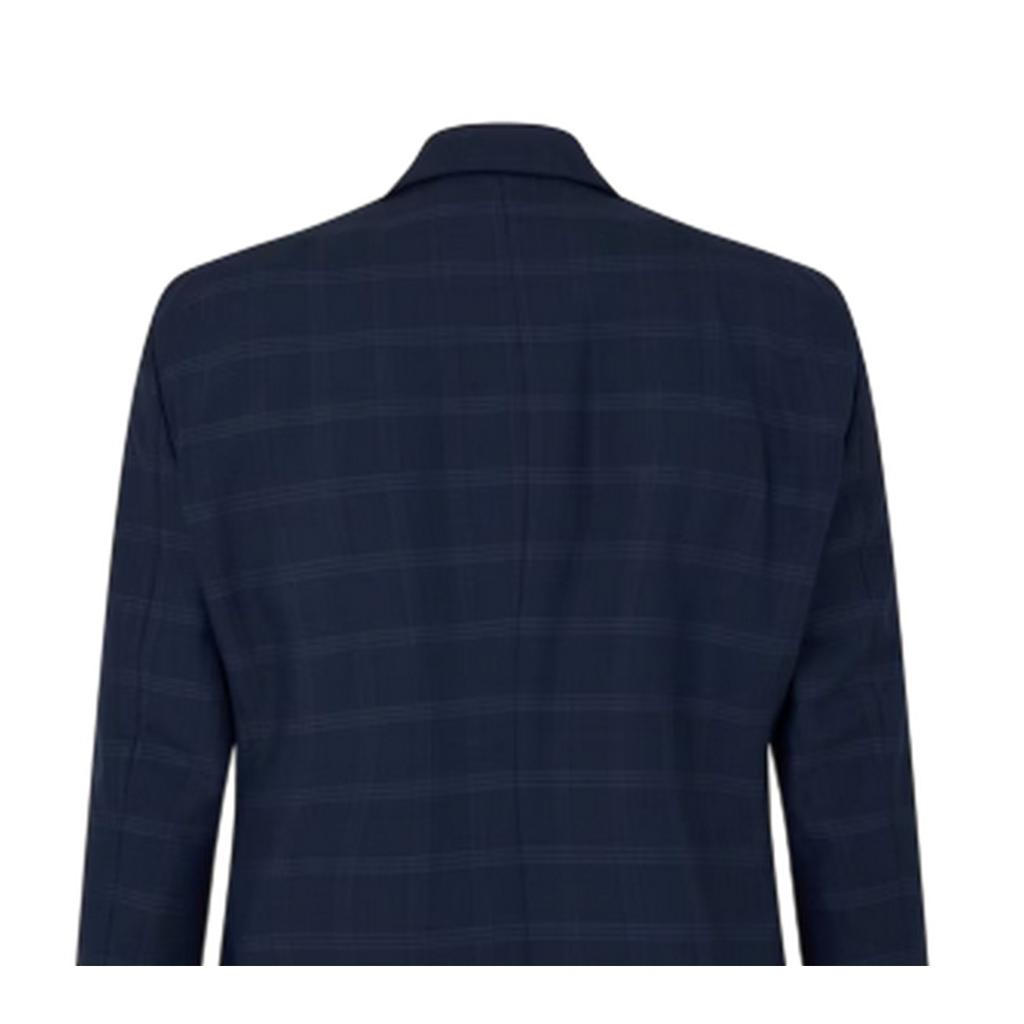 Ted Baker Mens Rust Plaid Flap Pocket Suit Jacket