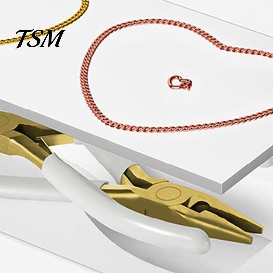 Kompakte Partner-Handgelenkkette 1 Set Permanentes Armband-Kit Enthält 2 Armbänder 4 Herz-Knöpfe Zange Schmuck Für Immer Herstellungs-Werkzeuge DIY Bastelprojekt