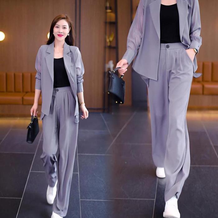 

Женский повседневный пиджак - мода весна/лето 2023 M серый