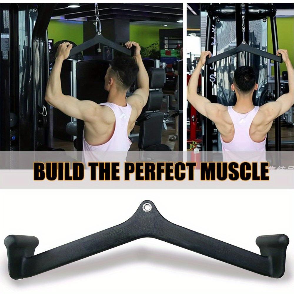 Accesorios para Polea Alta LAT, Accesorio para Máquina de Cable con Barra LAT, Barra en T, Barra en V, Barras para Jalón LAT, Asa para Entrenamiento de Fuerza de Espalda y Tríceps