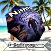 Custom Name Personalized Jujutsu Kaisen Print Umbrella, Auto Open Close, 8‑Rib Sturdy Frame, Commute Camping Hiking Use, Birthday Gift