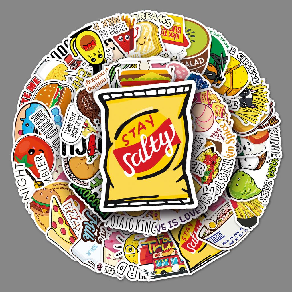 50 Vine-tied Notebooks, Personalized Fashion Hand Account Stickers, Suitcase, Scooter, Car Refrigerator Decoration Stickers