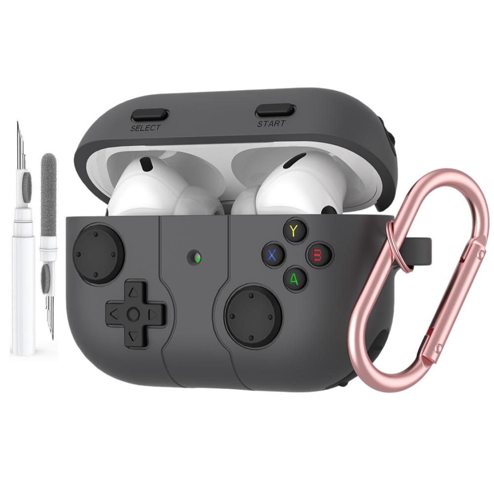 For AirPods Pro 3 Case Cute 3D Game Player Design Protective Silicone Skin Cover for AirPods Pro 3 with Keychain & Cleaning Kit