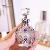 Kompakte Parfümflasche 15ML Vintage Luxus Nachfüllbare Flasche, Ätherisches Öl & Duft Glasspender Dubai Arabischer Stil Leerer Behälter für Reisen