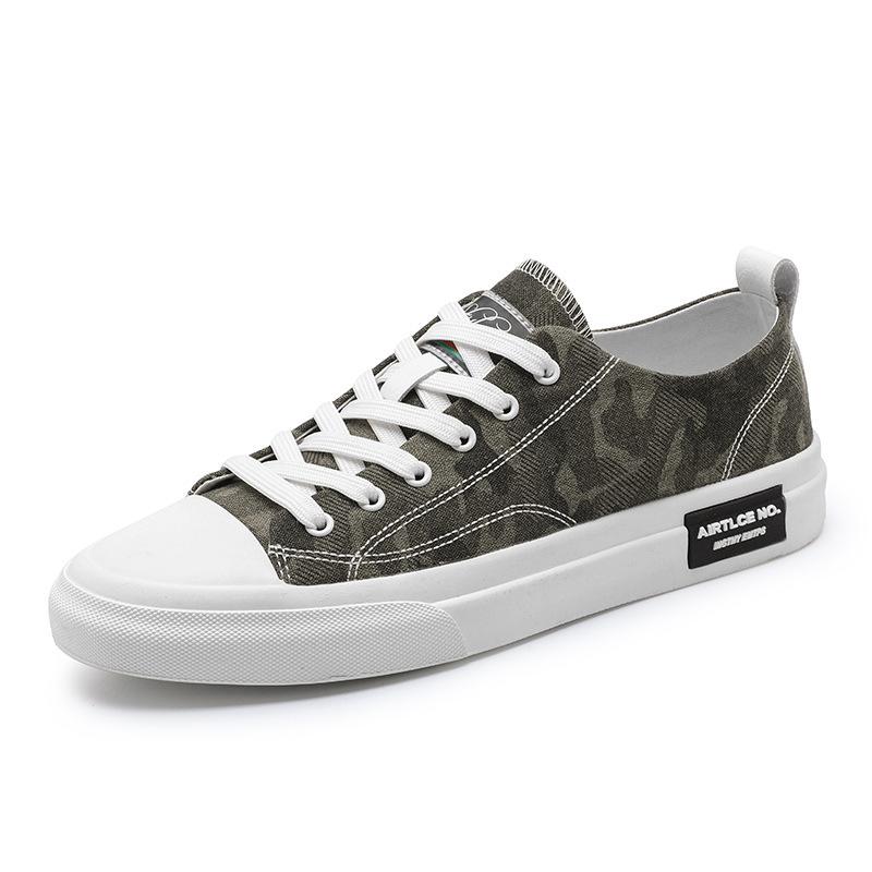 

Men s shoes four seasons new sports and leisure canvas shoes men s board shoes youth trend low top camouflage tide shoes 44