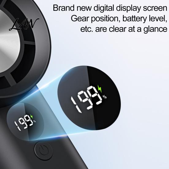 USB Rechargeable Fan Handheld Mini Fan, Portable Cooling with Charging, Quiet Brushless Motor Powerful Airflow for Desk, Outdoor & On-the-Go Use