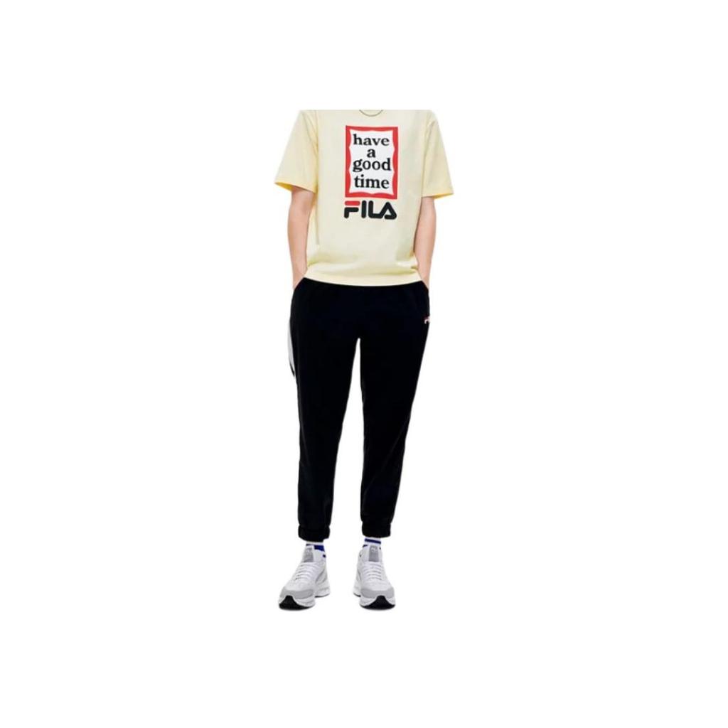 New FILA x Have A Good Time T Shirt Unisex Cheese White F11U229103F-IV