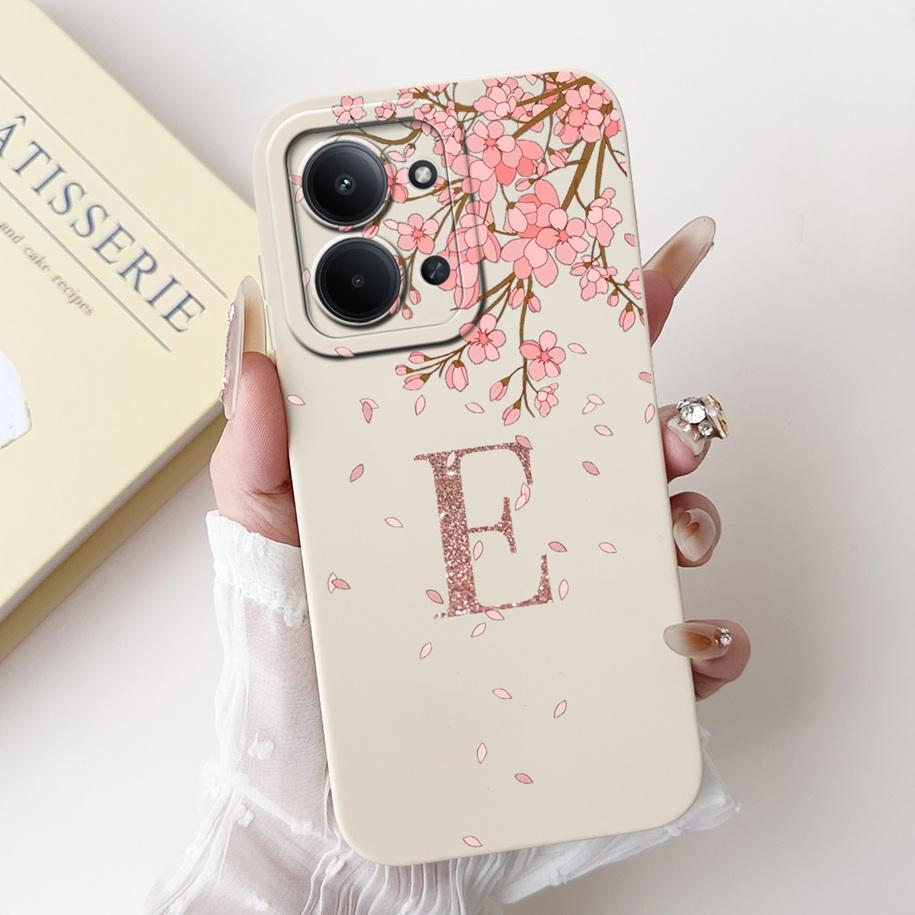 For Xiaomi Redmi 15C 5G Case Luxury Crown Flower Letters Soft Silicone Funda Shockproof Cover For Xiaomi Poco C85 Redmi15C Shell