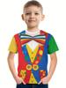 Children's Clothing Boys Tshirt Short Sleeve Creative Funny 3D Print Kids Summer Clothes Casual Round Neck Girls Clothes Tops