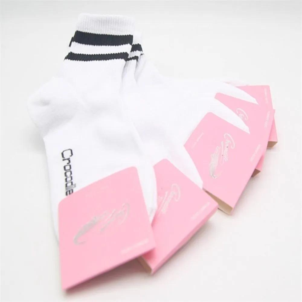 Everthams Crocodile Women s Mid-calf Socks White 5P Women s Fashion Socks Socks Ankle Socks