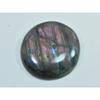 34X34X6MM Natural Purple Labradorite Spectrolite Round Loose Gemstone 85Cts. D-393