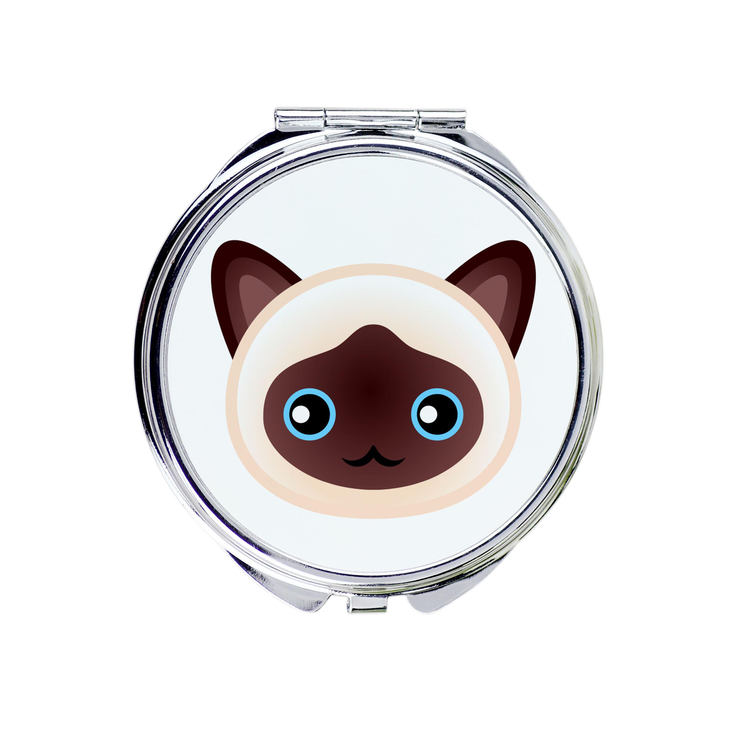 

Birman - pocket mirror for a purse by Art-Dog