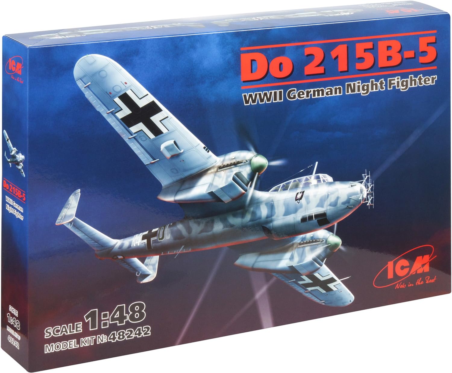 

Пластиковая модель 48242 1/48 B-5 ночного истребителя ВВС Германии Dornier Do215 ICM