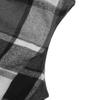 Damen Weste, klassisch, kariert, Jacke, Premium Sense, Krawatte, taillierter Anzugkragen, ärmellos, lange Weste