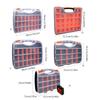 Transparent Plastic Tool Organizer Boxes Adjustable Compartments Secure Latches Ergonomic Handle for Hardware Accessories