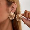 Salircon 6 Styles Retro Exaggerated Irregular Geometric Stud Earrings Women Creative Punk Metal Piercing Earrings  Charm Jewelry