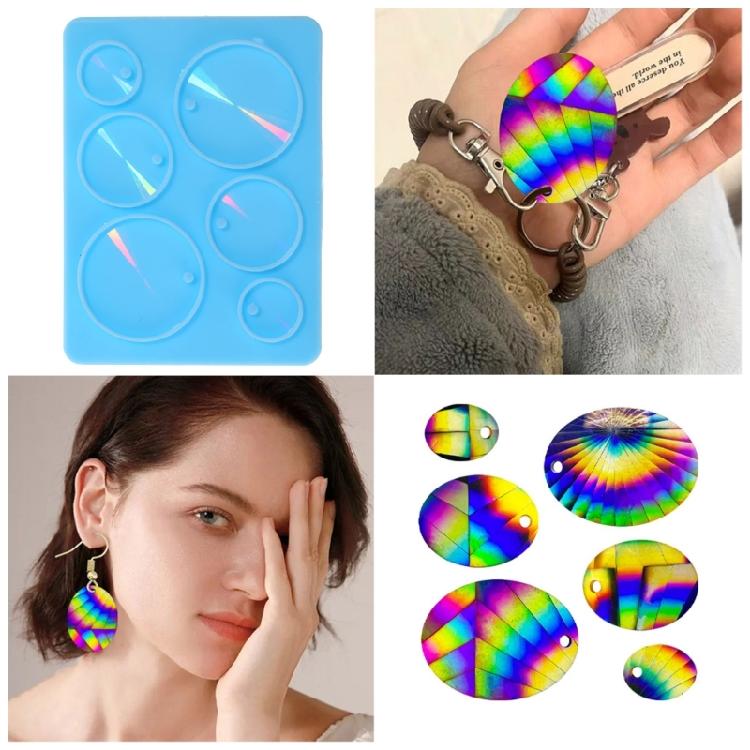 Silicone Mold for Epoxy Casting DIY Craft Rhombus Pendant Decoration Mold Tool