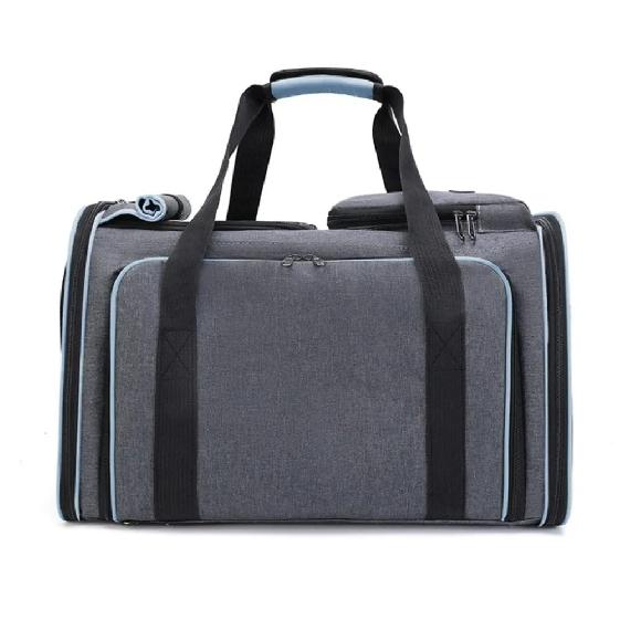 Collapsible Pet Bag for Outdoor Travel Portable Expandable Backpack Shoulder Cat Carrier Bag Handheld Dog Travel Carrier for Car