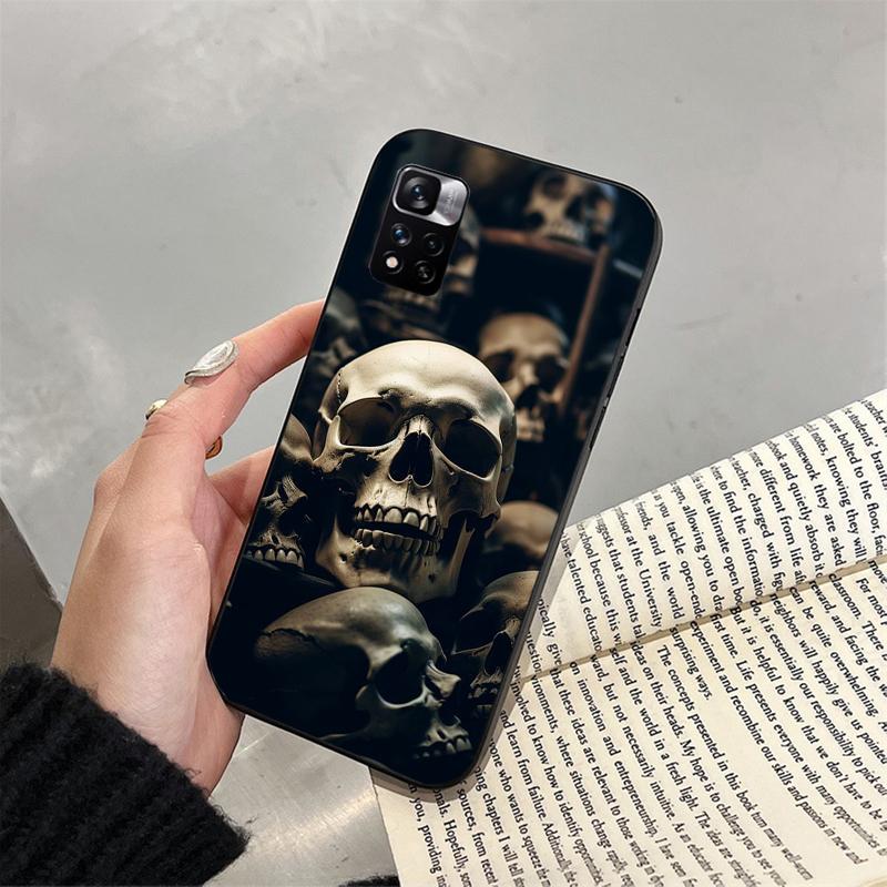 Telefoonhoesje Voor Xiaomi Redmi note 14 Pro 14 13 12 11 10 Pro 14S 12S 11S Redmi 14C 13C 10 Schedel