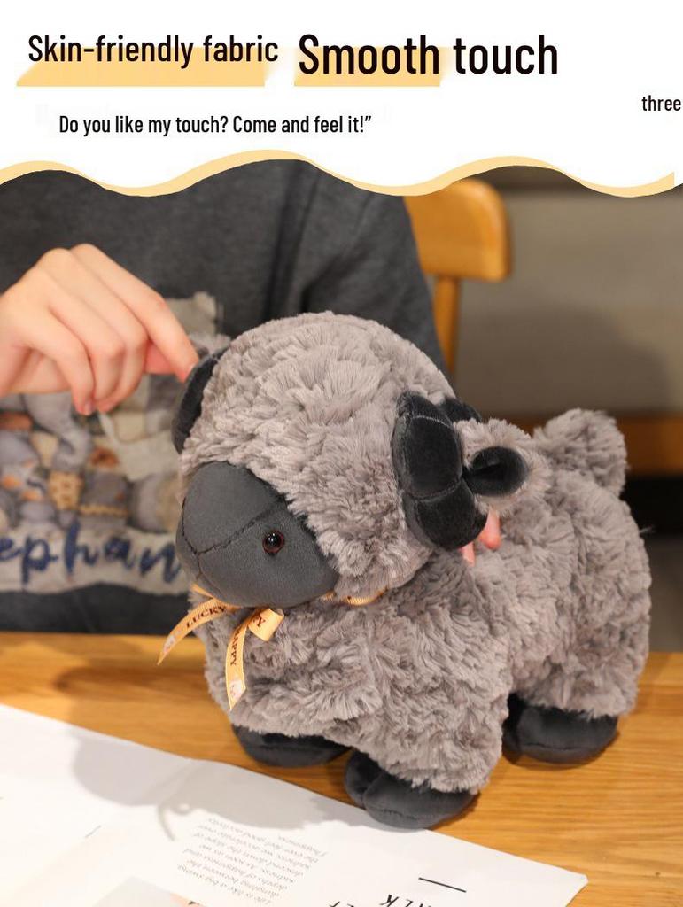 Simulated Sheep Plush Toy - Lamb Doll & Alpaca Pillow for Children's Birthday Gift