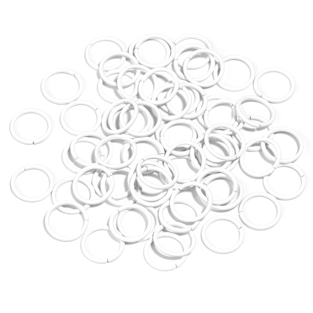 50Pcs Multicolor Charm Metal 8 10mm  Single Loops Jump Rings DIY Jewelry Findings Closed Ring For Keychain Bracelet Accessories