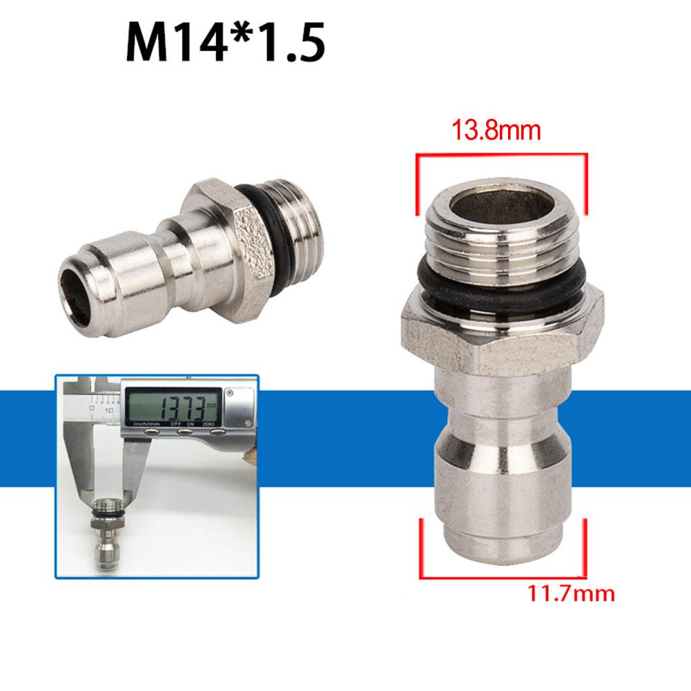 High Pressure Washer Connector 1/4 Inch Quick Release Connector Coupler Fitting For Garden Hoses Car Washer Lance Connector G1/4