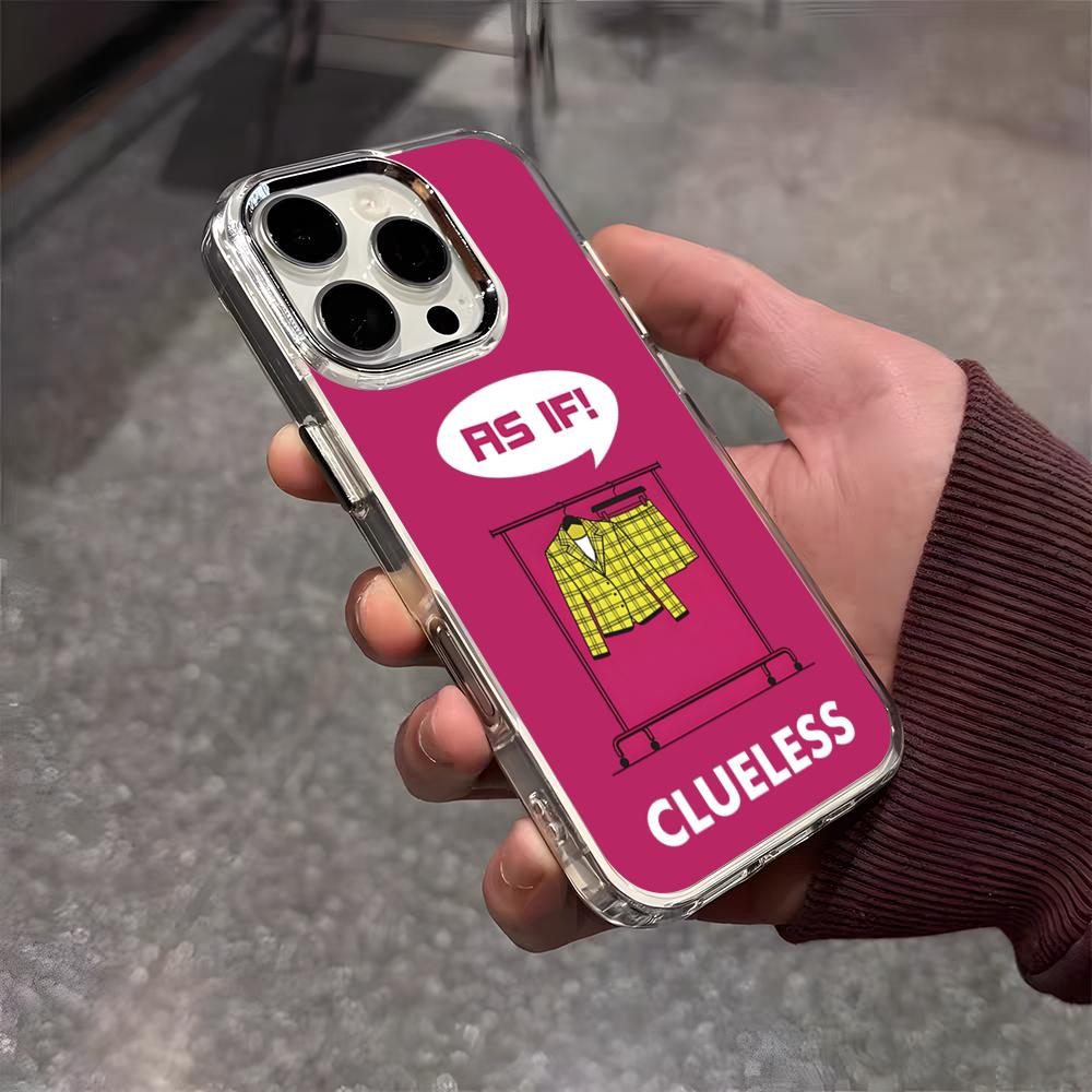 

Romance Movies Clueless Phone Case For IPhone 17 Air 16 E 15 14 13 12 11 Plus Pro Max Electroplated Transparent Soft Shell iPhone 13 Pro Max