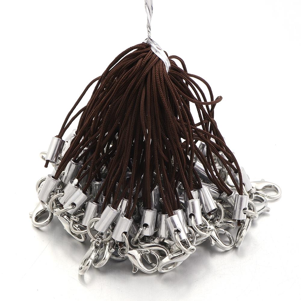 20pcs Hand Wrist Lanyard String Mobile Phone Rope Lobster Clasp Lanyard Diy Handmade Accessories Connector Hook Fastener Making