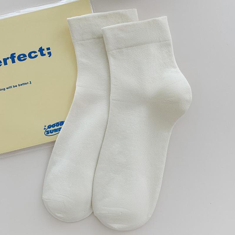 Colorful Women's Pure Cotton Socks - Sweat-Absorbent, Breathable, High Elasticity, No-Binding Ankle Pile, Ideal for Postpartum & Sports.