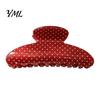 Matte Shark Clips for Thick Hair Polka Dot Claw Clip Women, Lightweight Acrylic Non-Slip Jaw Clip, Half Tied Hairstyles Elegant Strong Hold