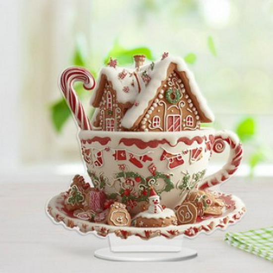 Creative Acrylic Santa Claus & Christmas Tree Hanging Ornaments