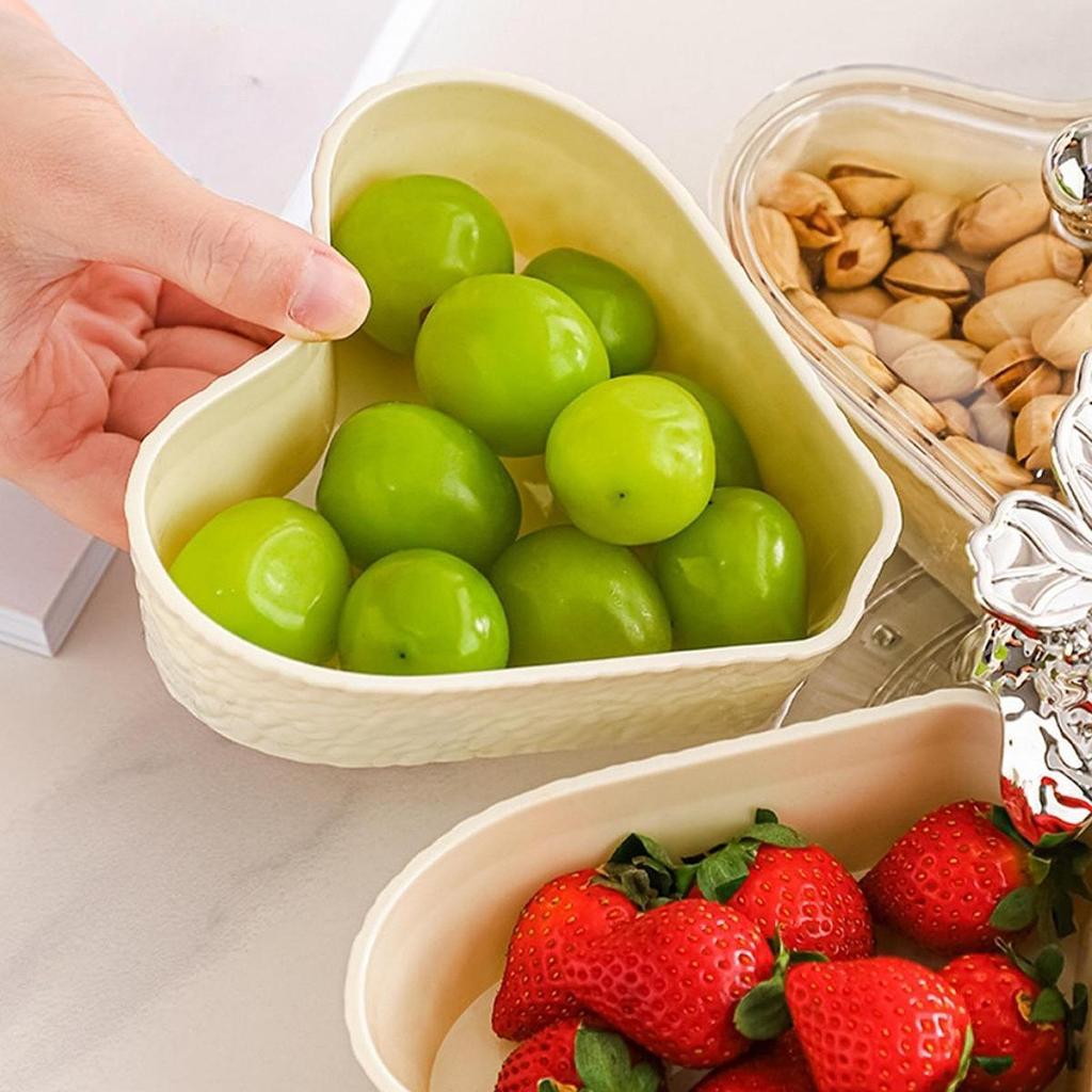 Divided Serving Tray Multifunctional Appetizer Tray for Sweets Fruit Dessert