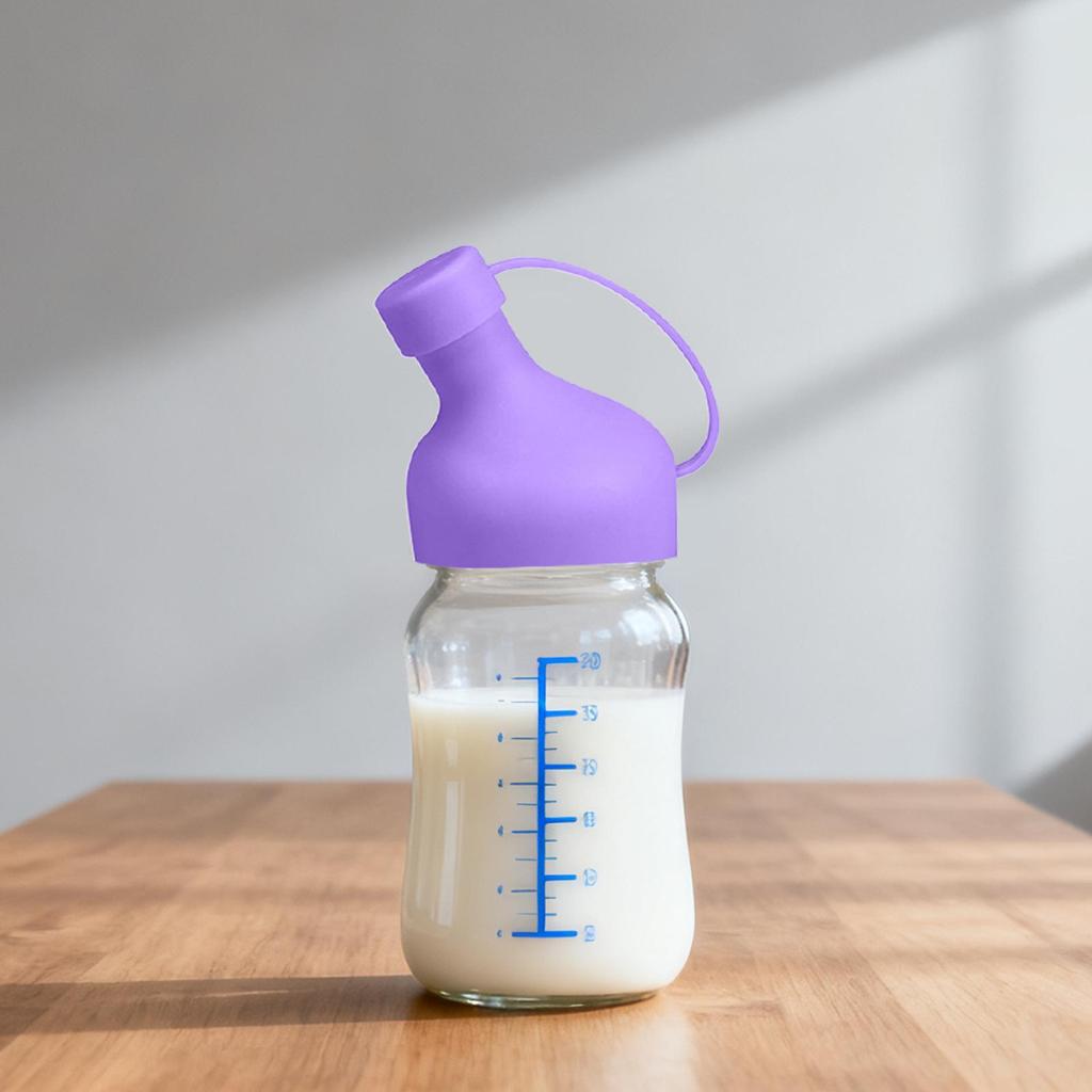 Milk Container Lids Silicone Milk Jug Pour Spout Covers Replacement Lid for Family Kitchen Pantry Refrigerator Travel Picnic
