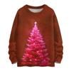 Women's Casual Long Sleeve Woolen Christmas Sweatshirt Fall  Vacation Long Sleeve Pullover