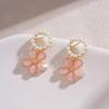 Schatzmädchen: Elegante florale Ohrstecker - Inspiriert von Korea & Japan, frisches und süßes Design für Damen
