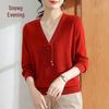 XUEXI New Chinese Style Women's Winter Knit Sweater